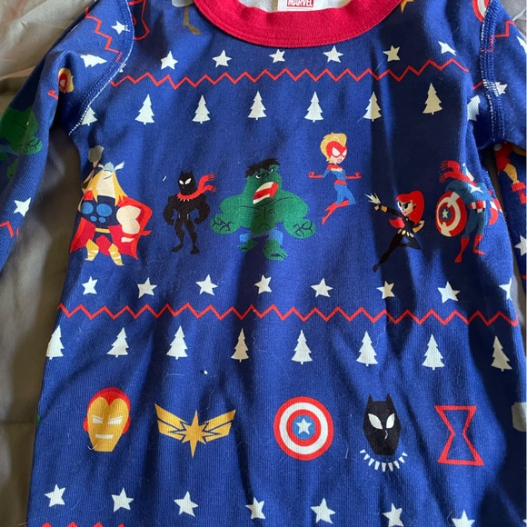 Hanna Andersson Marvel Avengers pajamas size 6-7 - Picture 2 of 5